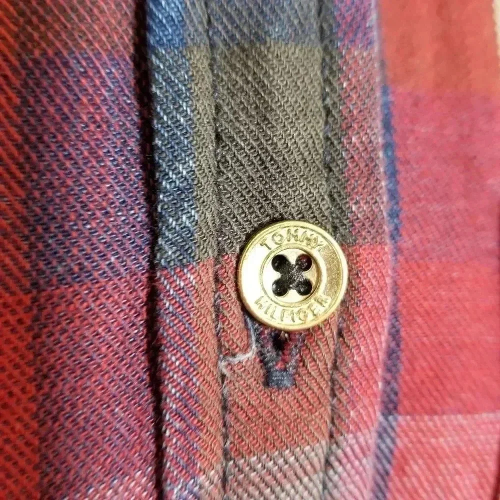 {Tommy Hilfiger} Plaid Button Down Shirt - Picture 10 of 14